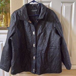 Dialogue Black Quilted Jacket